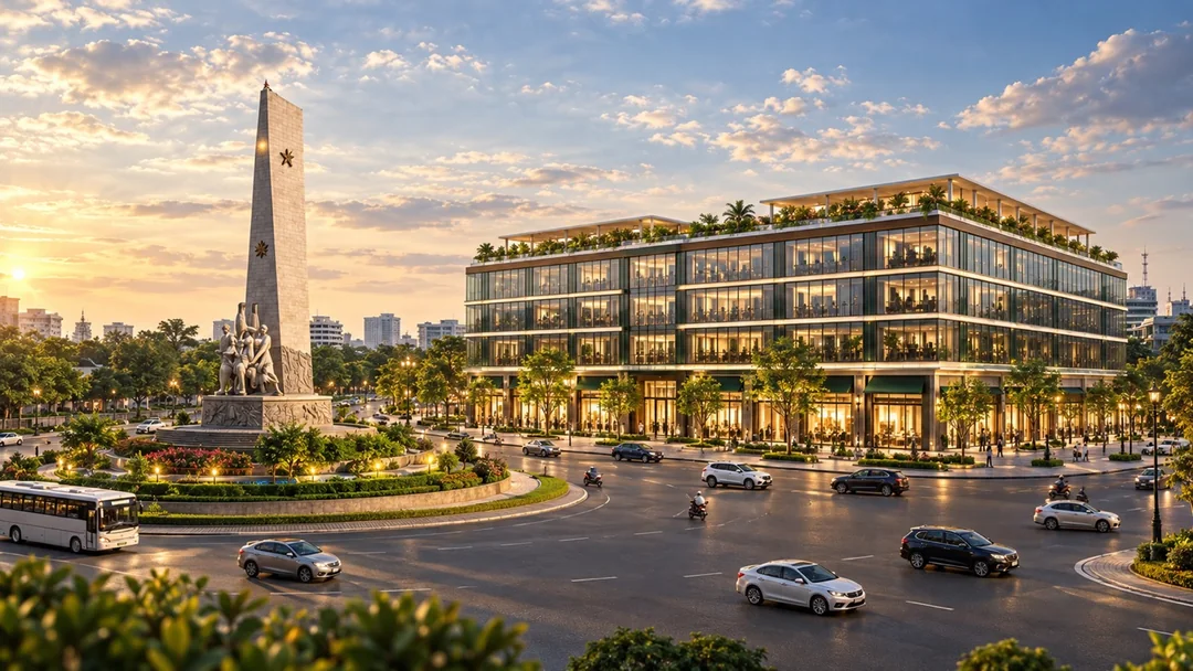Phối cảnh Le Grande Centre và cảnh quan